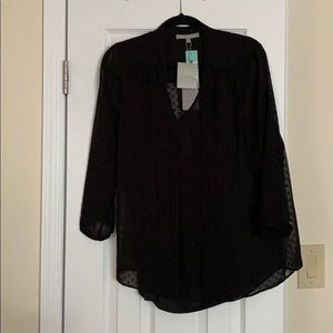 Daniel Rainn  tie neck blouse